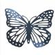 Laser Cutting Technology Silver Delicate Butterfly Art Decoration Support Pattern Customisation