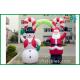 Giant Christmas Inflatable Snowman And Santa Claus , Inflatable Advertising Products