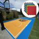 Interlocking Pvc Vinyl Pp Pickleball Half Court Floor Tiles Outdoor Basketball Court Flooring
