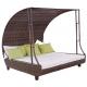 Wholesale hotel resort outdoor daybed with canopy outdoor daybed with canopy sun bed pool---3002