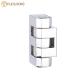 Zinc Alloy 180 Degree Electrical Cabinet Hinge Chrome Plated Finsh