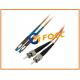 PVC Jacket ST to MU Fiber Optic Patch Cables Multimode Duplex OM1 , 2.0mm