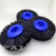 Plastic Hub Polishing Brushes Upright Bristle Four Rows Lathe Polishers Wheel