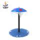 LLDPE Water Park Playground Equipment Single Pole Mushroom Spray Umbrella