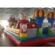Funny PVC Inflatable Sports Games , Red Indoor Inflatable Playground For Family