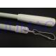 Easy To Install Drapery Curtain Rods Off White Single / Double With SS Snap Hook