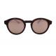 Round fasion acetate plastic sunglasses for Women mirror lens UV protection 400