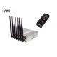 16W Wifi GPS Mobile Network Jammer Device Remote Control 7PCS Omni Antennas