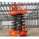 Mobile Hydraulic Scissor Lift High Rise 10m Manganese Steel Heavy Duty
