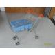 Low Carbon Zinc Plated clear coating Steel UK Shopping Cart 100L