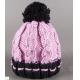 2017 Yiwu Custom Wholesale Solid Color Twist Crochet Beanie Knitted Pom Pom Beanie Hats Caps for kids ladies