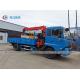 6MT Dongfeng Boom Crane Truck With 1 Ton Hydraulic Platform