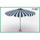 Small Canopy Tent Customized Beach Wood Handle Sun Umbrella Aluminum Frame Sun Protective Umbrella