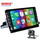 Dual Knobs 1 Din Navigation System Carplay Autoradio Rear View 9 Inch Android Car Stereo