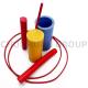 Colorful Pressed Extruded 200mm Pigment PTFE Solid Rod