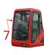 FCC DOOSAN Digger Glass Replacement Right Side Windshield Window Glass