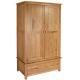 2 door wardrobe oak furniture made in Shandong, China