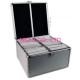 Lightweight Aluminum CD DVD Storage Carrying Case / 200 CD Cases , Silver