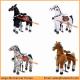 Plush Ride On Horse Toys, Mechanical Walking Horse, Plush Riding Pony Ponies Cycle for Kid