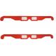 Chroma Depth Paper 3D Glasses Red Color For 3D Drawing Picture EN71 ROHS