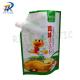 Food Pouches Flat Bottom Stand Up Pouch With Spout Aluminum Foil Plastic Bags for slavoring