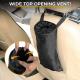 Car Trash Bag Hanging with Elastic Opening & Easy Mount | Auto Garbage Can with Waterproof Oxford Material