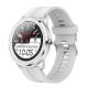 White 640x480 150mAh Round OLED Smart Watch Fitness Tracker