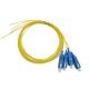 1m 0.9mm Pvc G652d Duplex Fiber Optic Patch Cord Sc Upc Pigtail Cable