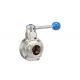 304L Leak Proof 4 Position Pull Handle Sanitary Butterfly Valves