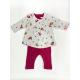 Round Collar 260g Baby Footed Rompers Cotton Polyester For Winter