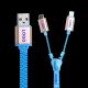 Samsung  Iphone  Zipper USB Data Cable High Speed USB 2.0 Data Transfer Rates