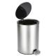 Household Indoor Trash Can Stainless Steel Pedal Dust Bin Trash Can With Plastic Inner Bucket