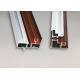 Wood Finish Structural Aluminium Extrusions Windows Profile Anti Corrosion