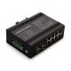 Aluminum Alloy Unmanager 8 Port Ethernet Switch For Telecommunication
