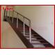 Steel Cable Stair VK89SC  WoodenHandrail  Treed American Oak Carbon Powder-coate Aluminum304 Stainless Steel
