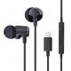 Zero Latency ANC Wired Earphones Black Color 1.2m With MFI Certification