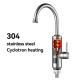 Stainless Steel Tankless Instant Electric Heater Water Tap For Bathroom