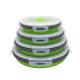 Round 4PCS Collapsible Bento Lunch Boxes With PP Lid