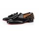High Classy Men Dress Shoes Patent Leather Square Toe Tenis Masculino Flats Rivet