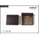 Brown Drawer Luxury Jewelry Gift Boxes Cardboard With Cloth Pad