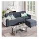 Apartment Modular Sectional Couch L Shaped Stain Resistant Convertible