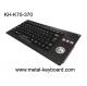 Silicone Ruggedized Keyboard Panel Mounted Vandal Resistant For Military / Transportation