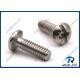 18-8/316 Stainless Steel Slotted Pozi Combo Drive  Round Head Machine Screws