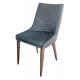 Living Room Fabric Upholstered Dining Chairs , Wood Grain Chair Scratch Proof