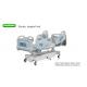 electronic Height adjustable hospital medical beds safety with handrails,  handset