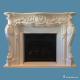 China marble Natural stone Custom Indoor Decor Marble Fire Surrounds For Gas Fires /  Wood Burners