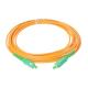 ELETECK APC-SC APC-SM Fiber Optic Jumper Cable 3mm Extension Patch Cord