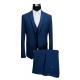Woven Fabric Mens 3 Pieces Suit Official Color Navy Mel Color Both In Stock and