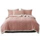 Entry Lux Stripe Solid Colour Blanket for Home Appliance and Office Nap in Material