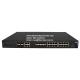 16×10/100/1000M Base-TX to 8×Gigabit SFP with 4×Gigabit SFP/RJ45 Combo  Managed Industrial Fiber Switch (1U Rack)   W